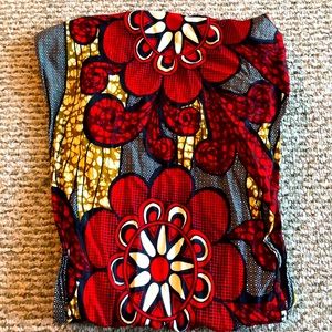 Red, Black, and Tan Scarf